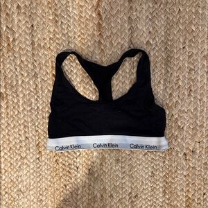 Calvin Klein Black and White Sports Bra